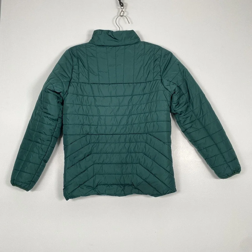 Falls Creek Jacket Girls‎ XL Green Quilted Full Zip Lightweight Insulated Puffer
